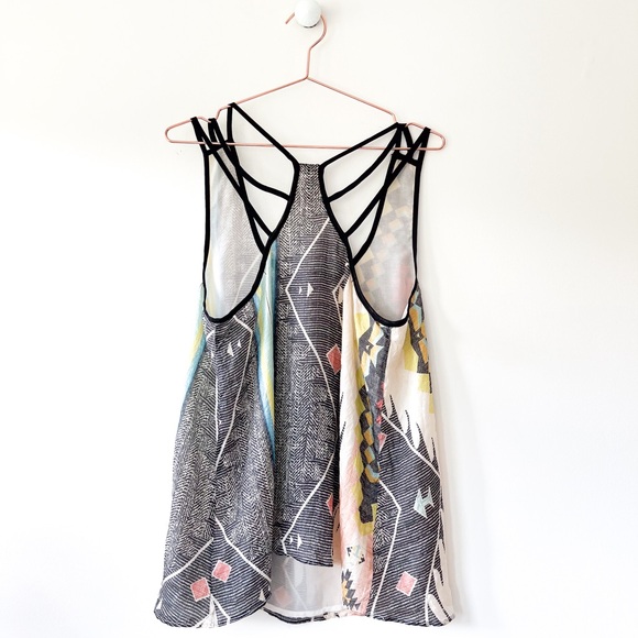 Silk Flowy Tank - Aryn K. Women's Size Medium - Picture 4 of 16